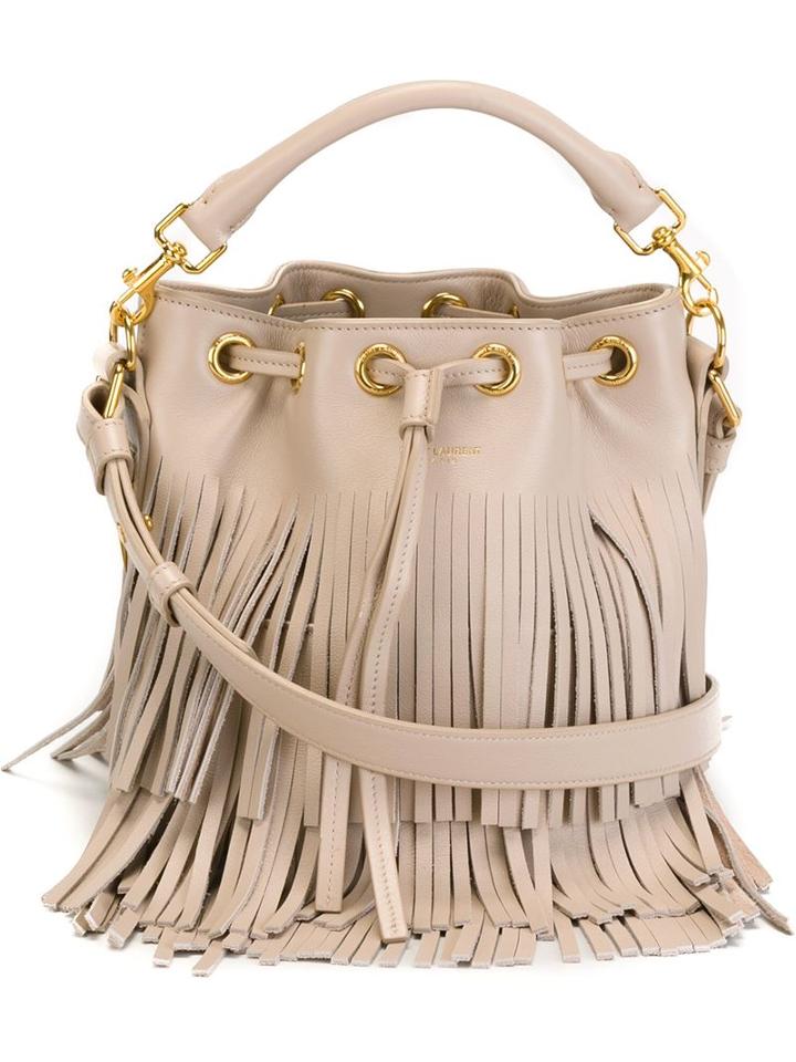 Saint Laurent Small Emmanuelle Crossbody Bag, Women's, Pink/purple, Calf Leather