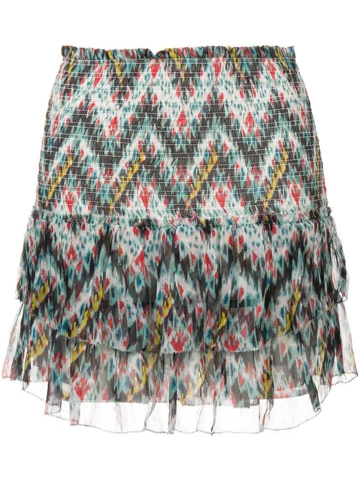 Isabel Marant Étoile Tiered Printed Skirt - Blue
