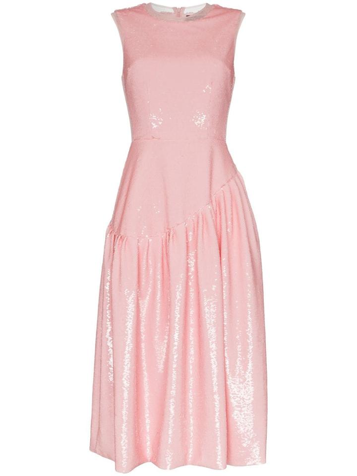 Simone Rocha Sequin Embellished Midi-dress - Pink