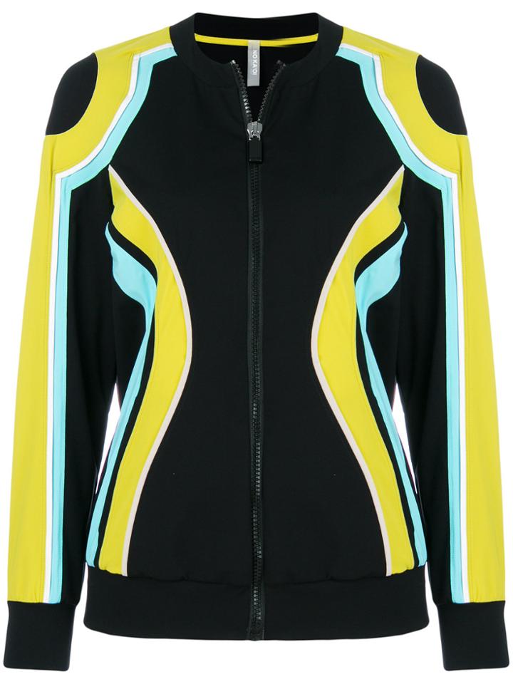 No Ka' Oi Color Block Zip Jacket - Black