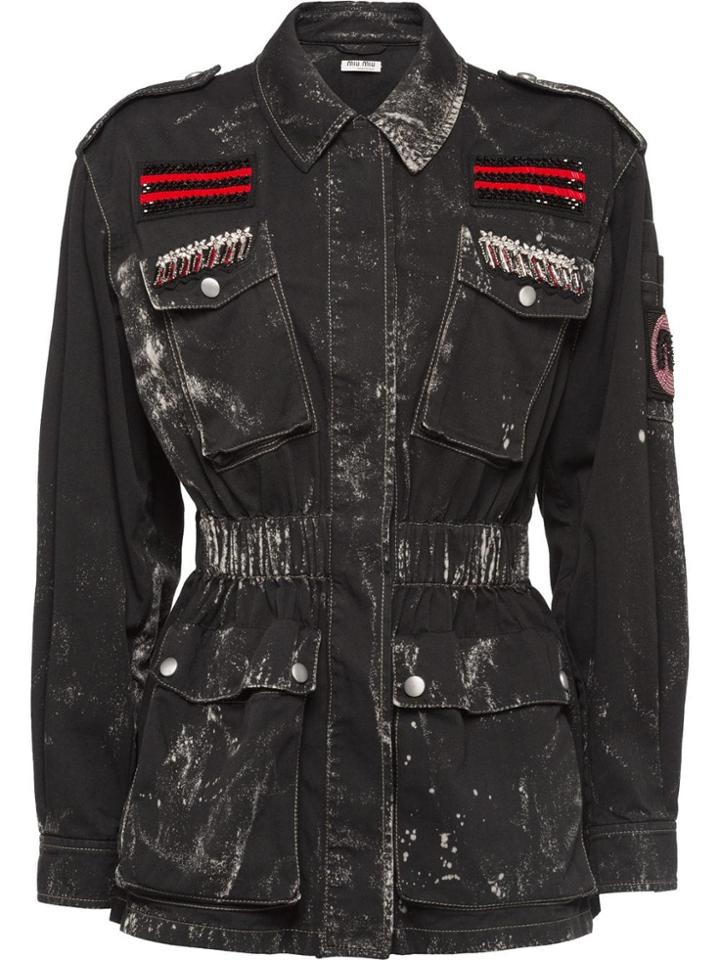 Miu Miu Gabardine Jacket - Black