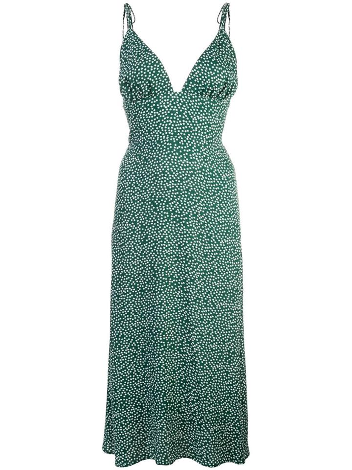 Reformation Talita Floral-print Dress - Green