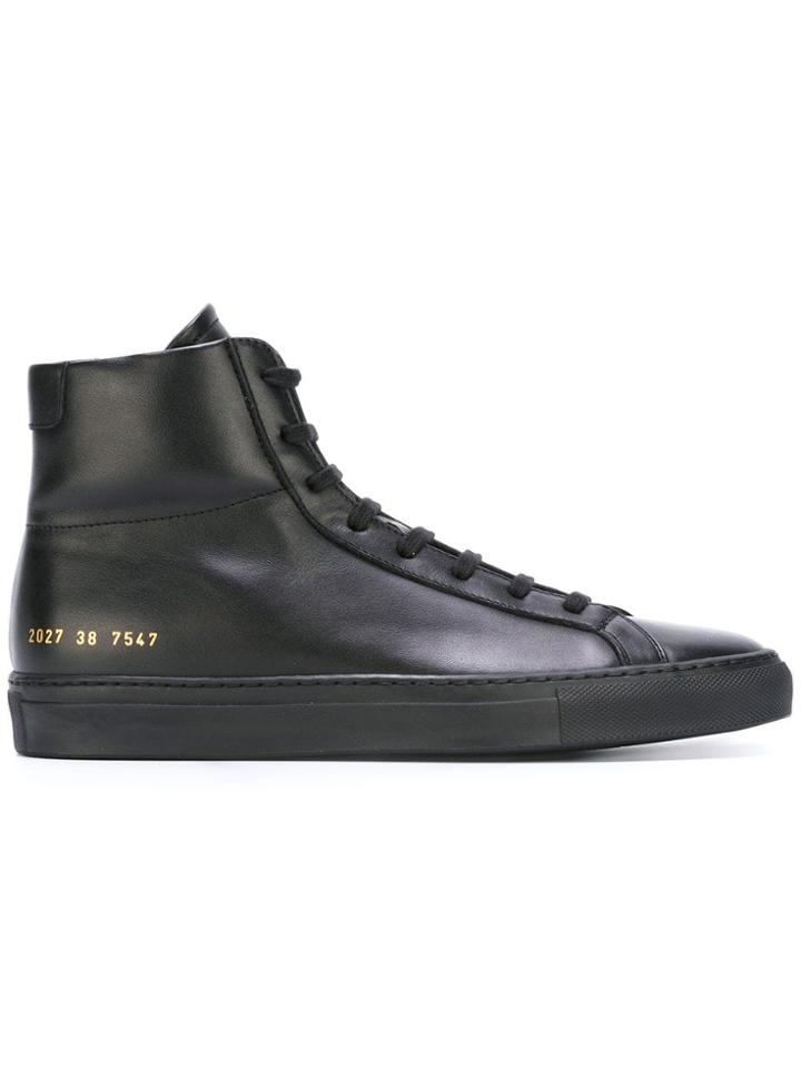 Common Projects Lace-up Hi-tops - Black