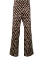 Valentino Scale Pattern Track Pants - Brown