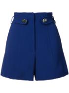 Proenza Schouler - Wide Shorts - Women - Viscose - 2, Blue, Viscose