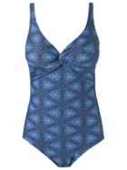 Lygia & Nanny Abstract Print Swimsuit, Women's, Size: 42, Blue, Polyamide/spandex/elastane