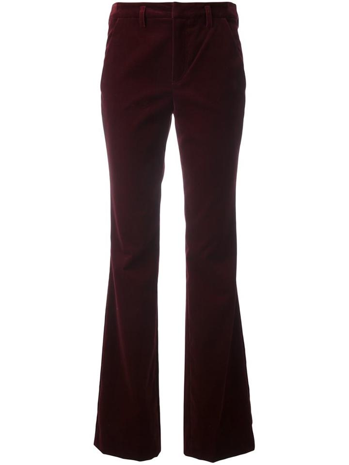 Sonia By Sonia Rykiel Velvet Effect Flared Trousers