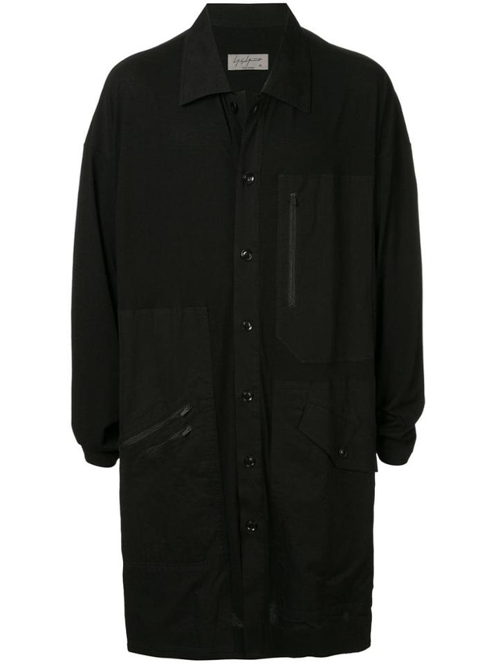 Yohji Yamamoto Zip Pockets Shirt Jacket - Black