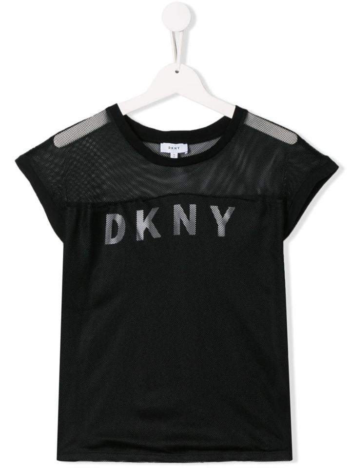 Dkny Kids Printed Logo T-shirt - 09b Black