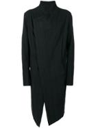 Army Of Me Asymmetric Midi Coat - Black