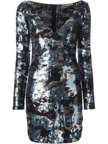 Amen Fitted Sequin Dress
