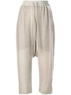 Rick Owens Cropped Trousers - Neutrals