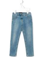 Dolce & Gabbana Kids Slim Fit Jeans, Toddler Girl's, Size: 2 Yrs, Blue
