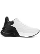 Alexander Mcqueen Two-tone Lace-up Sneakers - White