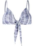 Jonathan Simkhai Tie-dye Bikini Top - Blue