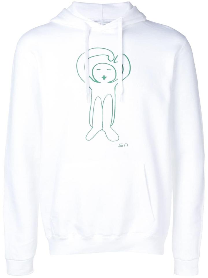 Société Anonyme Logo Printed Hoodie - White
