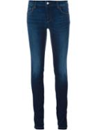 Emporio Armani Stone Washed Jeans, Women's, Size: 28, Blue, Cotton/polyester/spandex/elastane