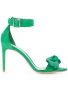 Alexander Mcqueen Bow Detail Sandals - Green