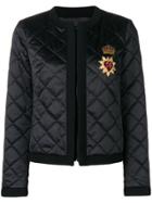 Dolce & Gabbana Diamond Quilted Jacket - Black