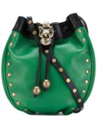 Philosophy Di Lorenzo Serafini - Studded Crossbody Bag - Women - Calf Leather - One Size, Green, Calf Leather