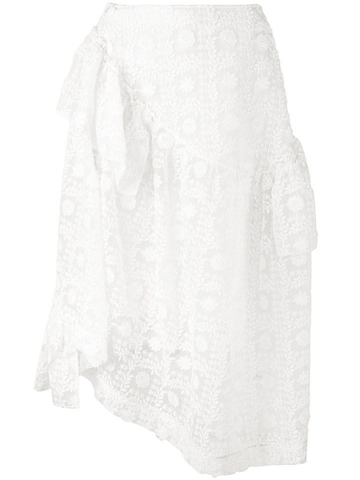 Simone Rocha Embroidered Skirt - White