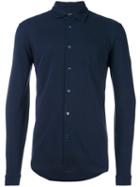 Sunspel 'l/s Pique' Shirt, Men's, Size: Xl, Blue, Cotton