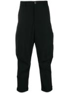 Andrea Ya'aqov Cropped Tapered Trousers - Black