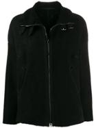 Salvatore Santoro Zipped Shearling Lined Jacket - Black