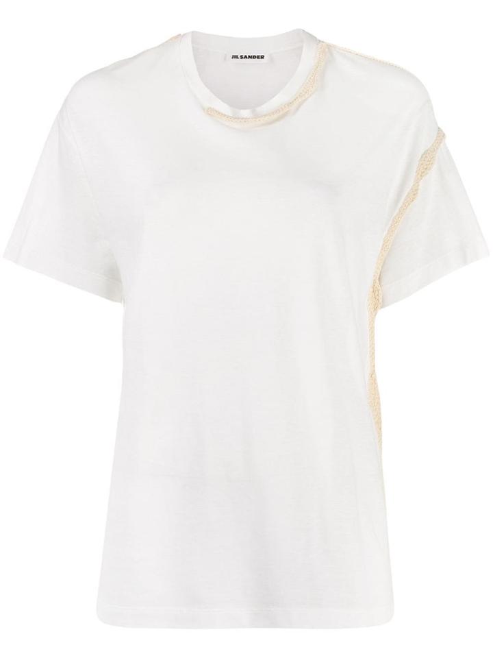 Jil Sander Knitted Details T-shirt - White