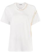 Jil Sander Knitted Details T-shirt - White
