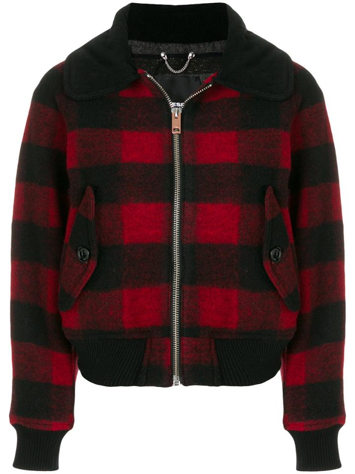 Diesel Plaid Jacket - Red