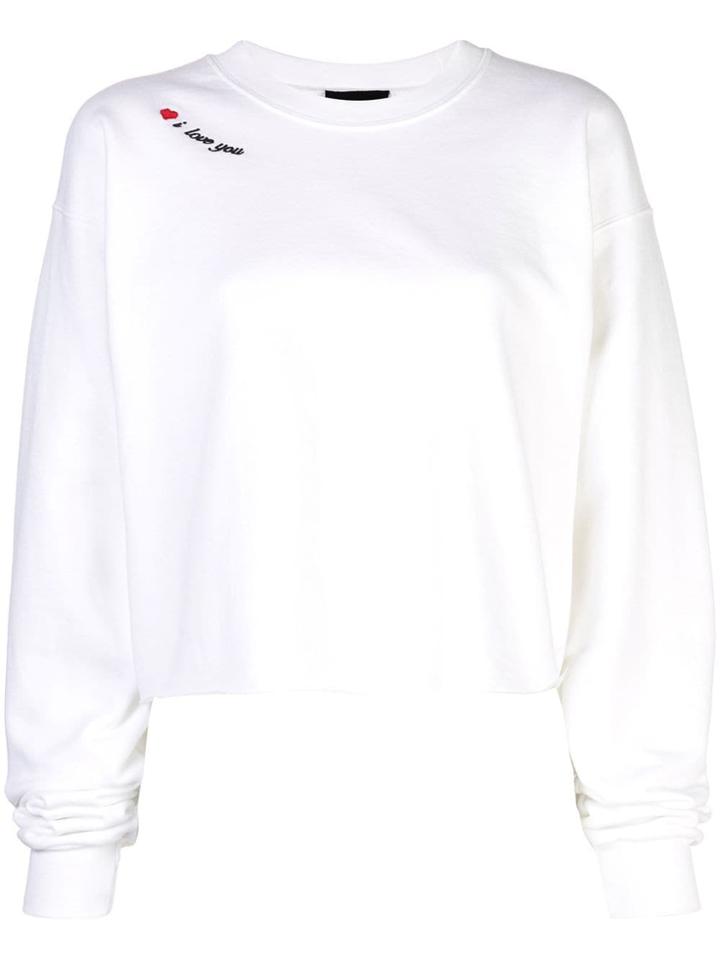 Cynthia Rowley I Love You Sweatshirt - White
