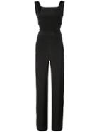 Adam Lippes Ribbed Detailing Sleeveless Jumpsuit - Black