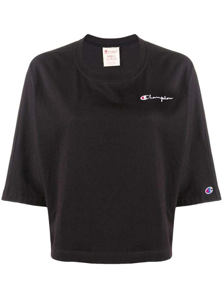 Champion Loose Fit Cropped T-shirt - Black