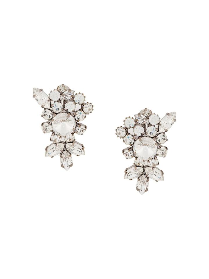 Susan Caplan Vintage Statement Crystal Earrings - Metallic