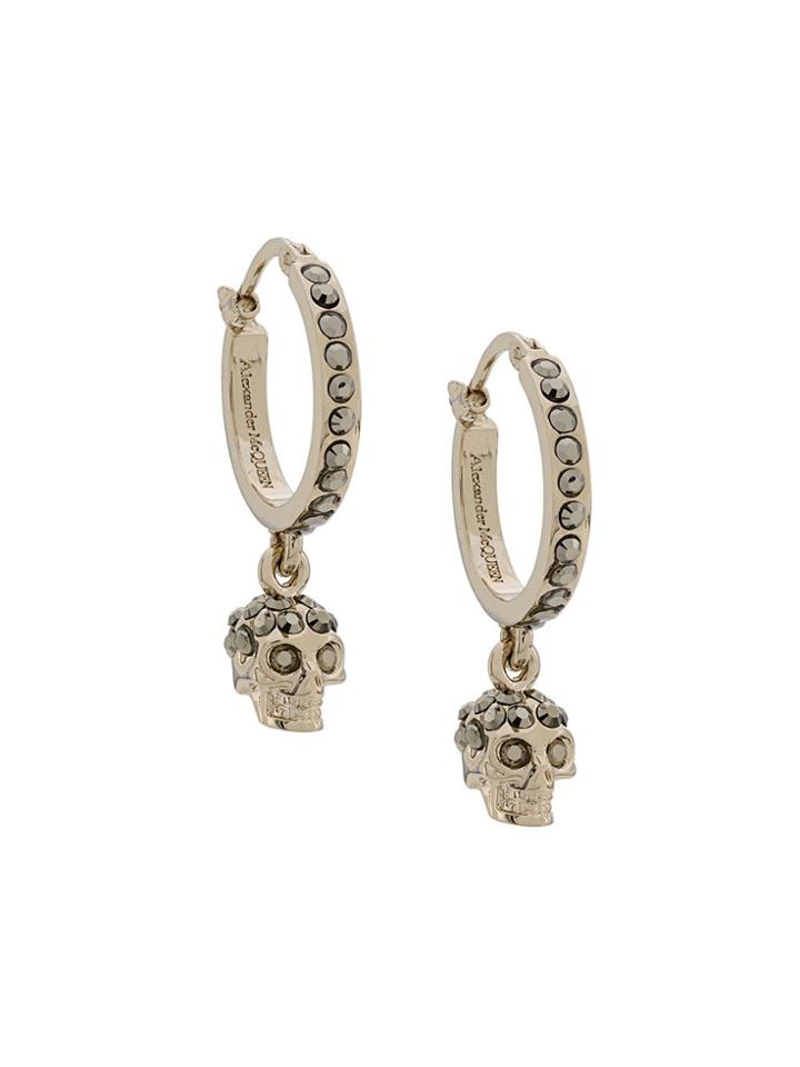 Alexander Mcqueen Skull Earrings - Gold