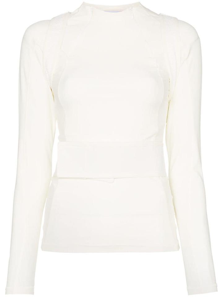 Gmbh Ahu Harness Belted Top - White