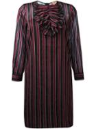 No21 Striped Longsleeved Dress, Women's, Size: 38, Red, Silk/cotton/acetate