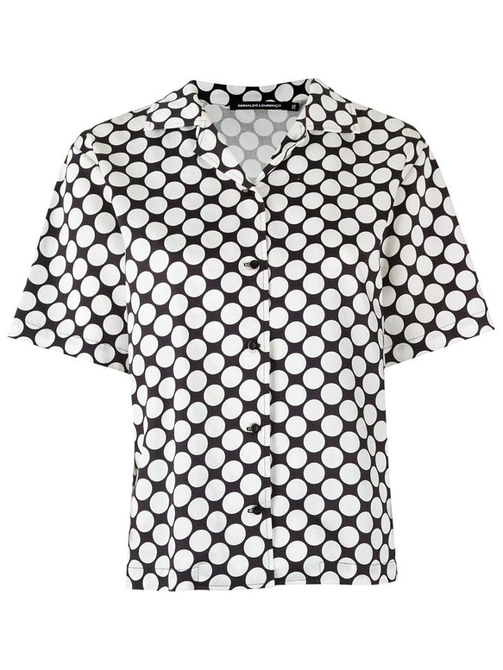 Reinaldo Lourenço Printed Shirt, Women's, Size: 42, Black, Cotton