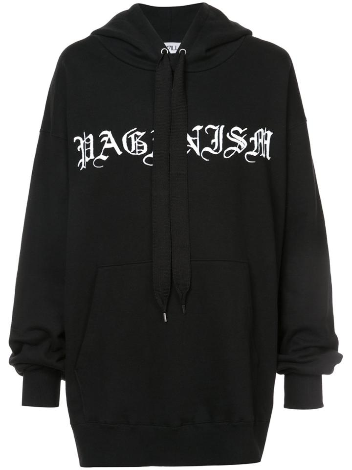 Kidill Long-line Hoodie - Black
