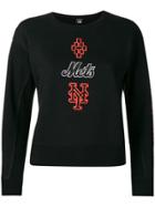 Marcelo Burlon County Of Milan Embroidered Logo Sweatshirt - Black