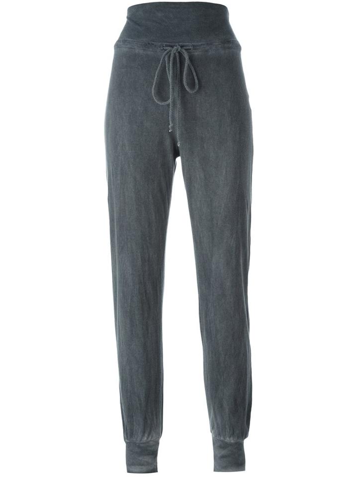 Lost & Found Rooms Tapered Track Pants, Women's, Size: Large, Grey, Cotton