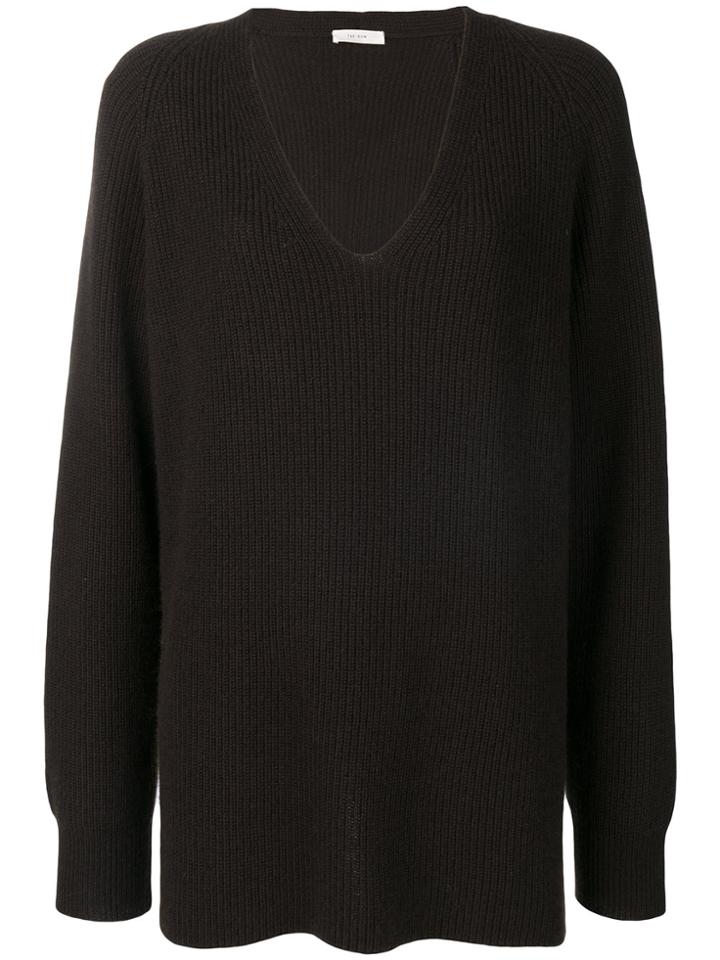 The Row Arabelle Rib Knit Sweater - Brown