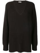 The Row Arabelle Rib Knit Sweater - Brown