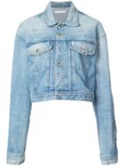 Jonathan Simkhai Cropped Denim Jacket - Blue