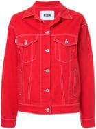 Msgm Classic Denim Jacket - Red