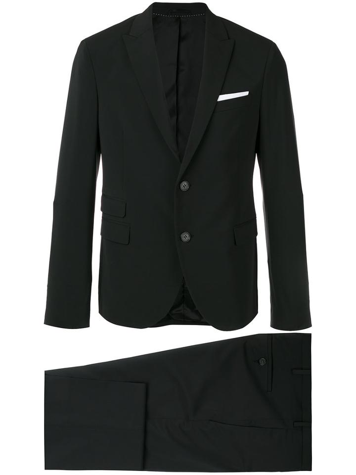 Neil Barrett - Two Button Suit - Men - Cotton/polyester/viscose - 52, Black, Cotton/polyester/viscose