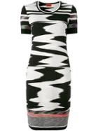 Missoni Abstract Print Shortsleeved Dress, Women's, Size: 42, Black, Polyester/wool