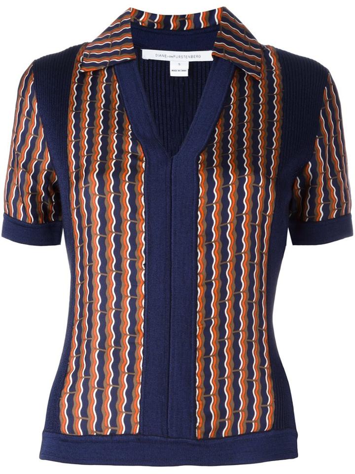 Diane Von Furstenberg 'paley' Cardigan, Women's, Size: Medium, Blue, Silk/rayon/merino