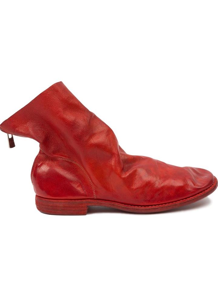 Guidi Distressed Ankle Boots